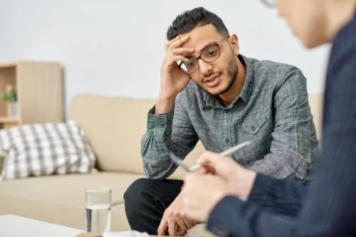 a man knows he needs heroin addiction treatment from a professional