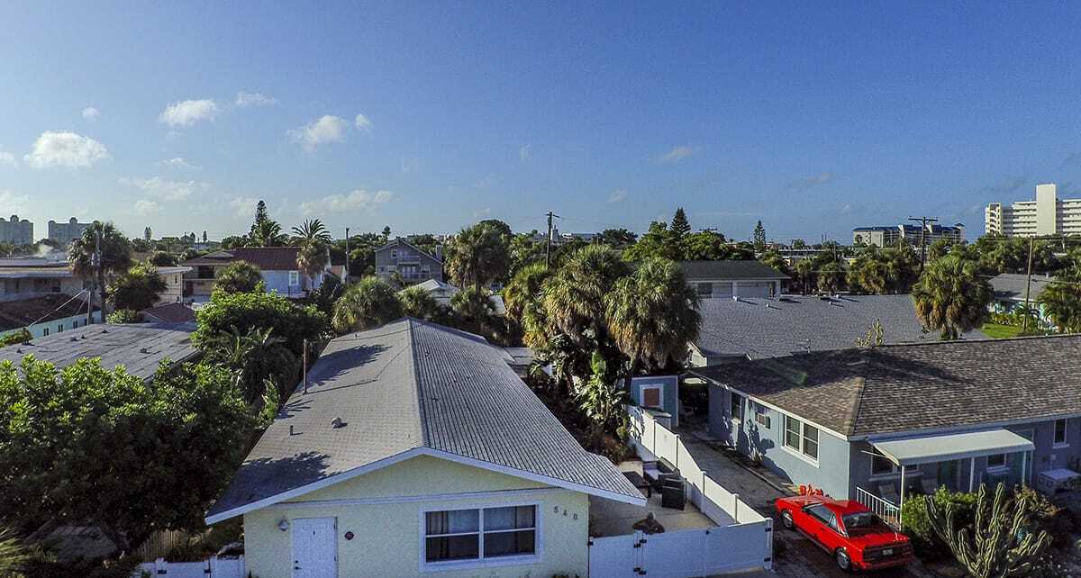 Bird's-eye view of Footprints Beachside Recovery