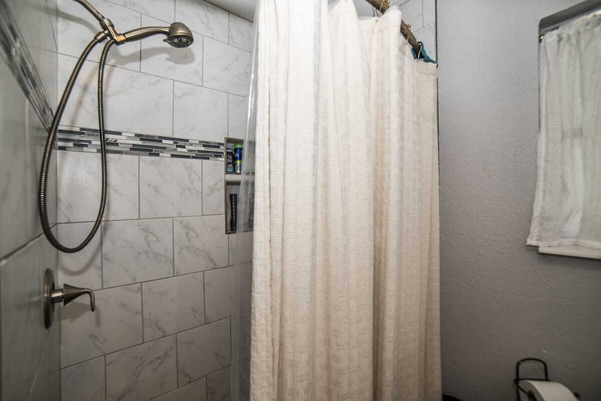 Modern shower and bathroom facilities