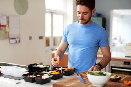 a man practices fitness and nutrition for addiction recovery
